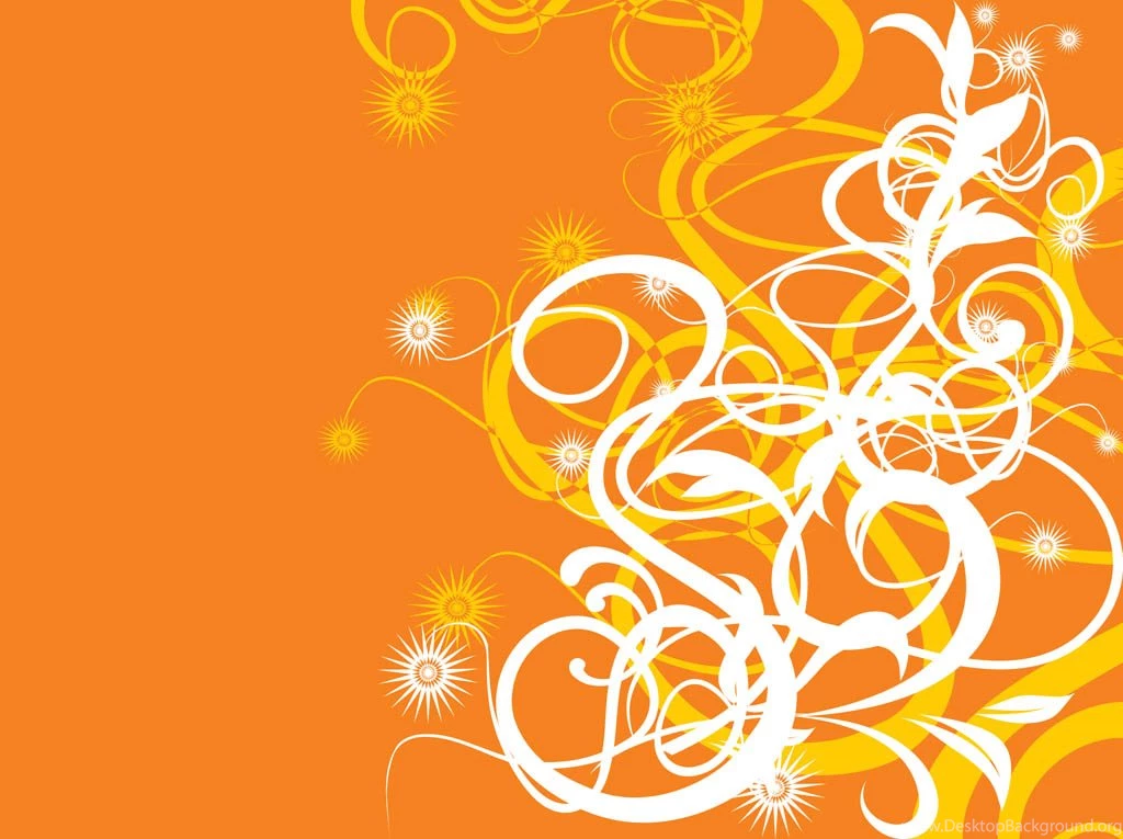 Orange Backgrounds Design Vector Art & Graphics