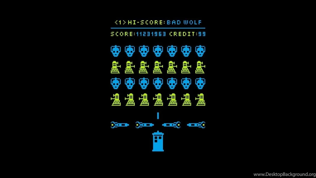 Dalek Cybermen Space Invaders Doctor Who Wallpapers