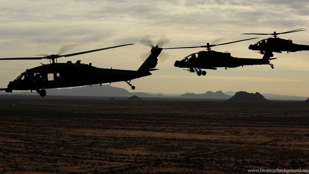UH 60 Black Hawk, AH 64 Apache Wallpapers