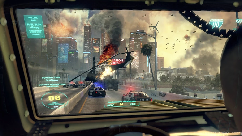 Image   LAPD UH 60 Shot Down BOII.jpg   Call Of Duty Wiki   Wikia