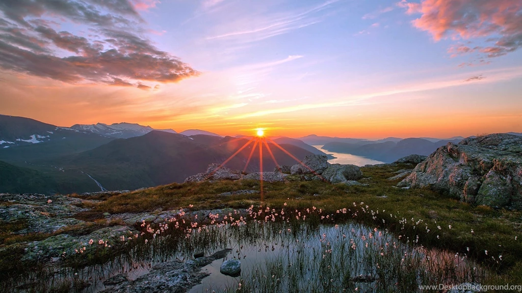 Download Beautiful Mountain Sunrise Wallpapers Wide
