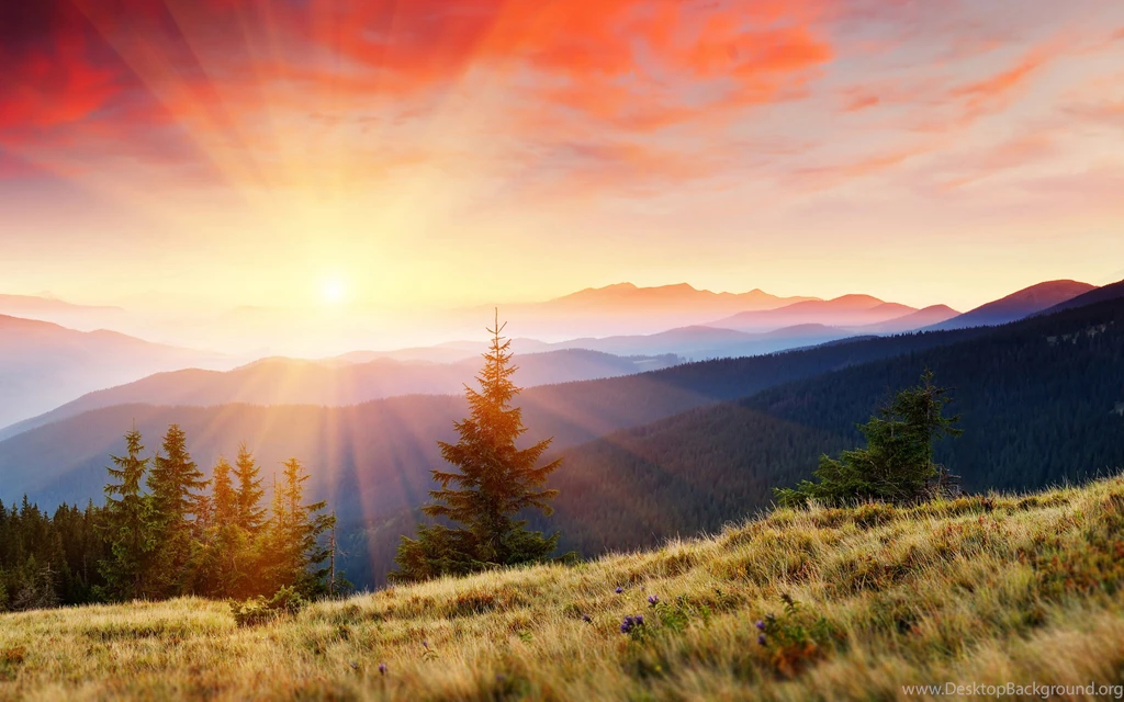 Stunning Mountain Sunrise Wallpapers