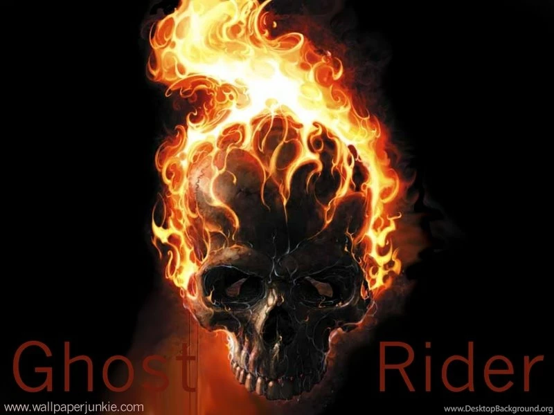Ghost Rider Skull In Flames Ghost Rider – Entertainment Movies HD ...