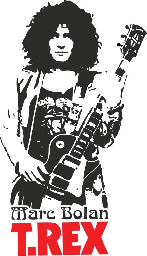 Marc Bolan Trex Glam Rock Vinyl Wall Art Decal Sticker
