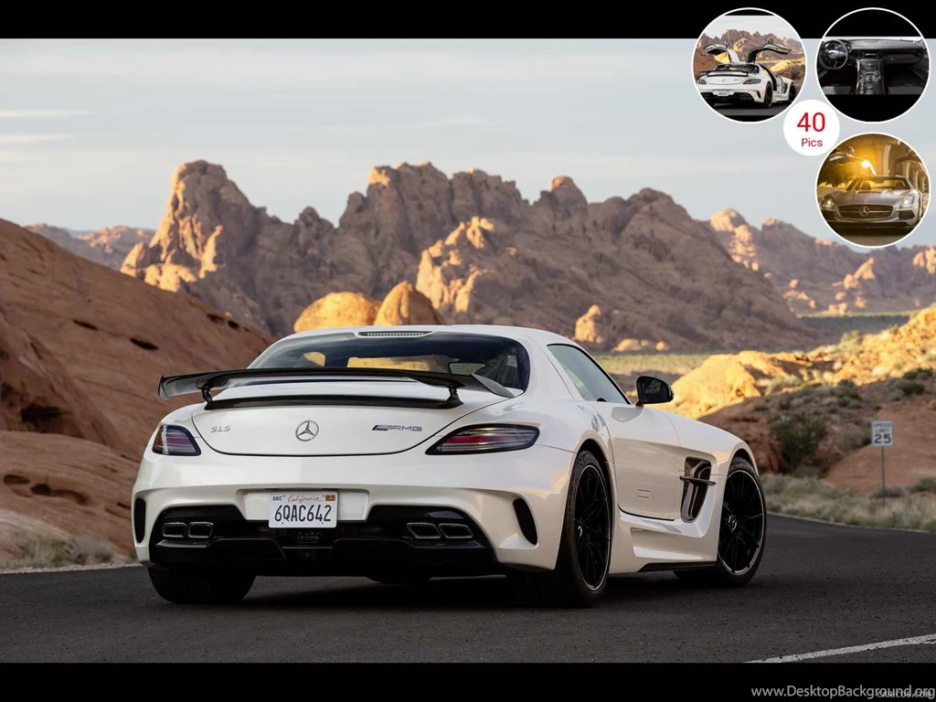 2014 Mercedes Benz SLS AMG Coupe Black Series White   Rear ...