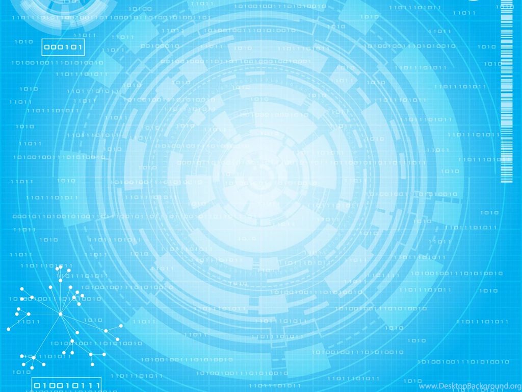Blue Tech Circles Powerpoint Technology Backgrounds   Blue ...