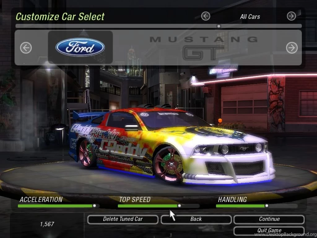 Click To See World: Need For Speed Underground 2 Mustang