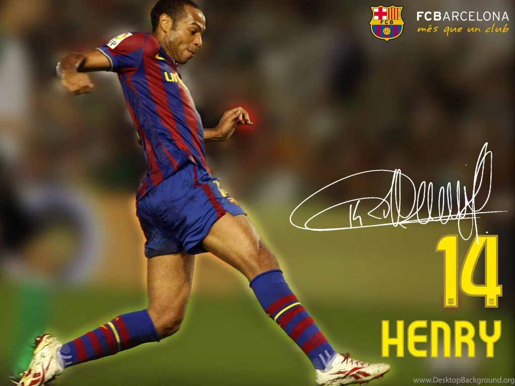 Free Fcb Soccer Thierry Henry Fc Barcelona Favourite Wallpapers