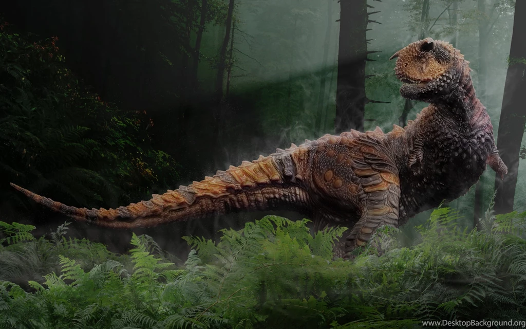 Download Wallpapers 2560x1600 Dinosaur, Grass, Trees, Reptiles ...