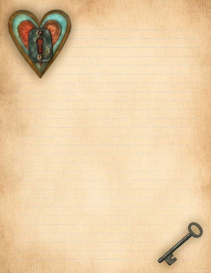 Aged Love Letter Paper. Free Printable!