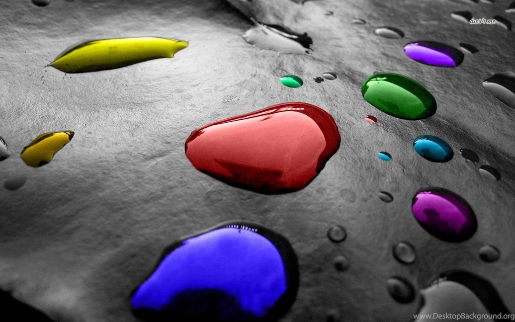 Colorful Water Drops Wallpapers