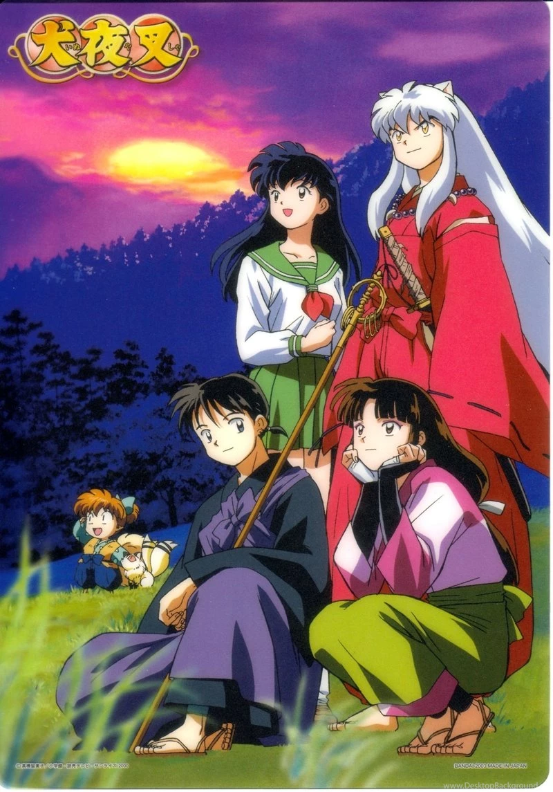 Rin,Inuyasha Rin Inuyasha Kirara Kagome Kagura 2305x3300 Wallpapers ...