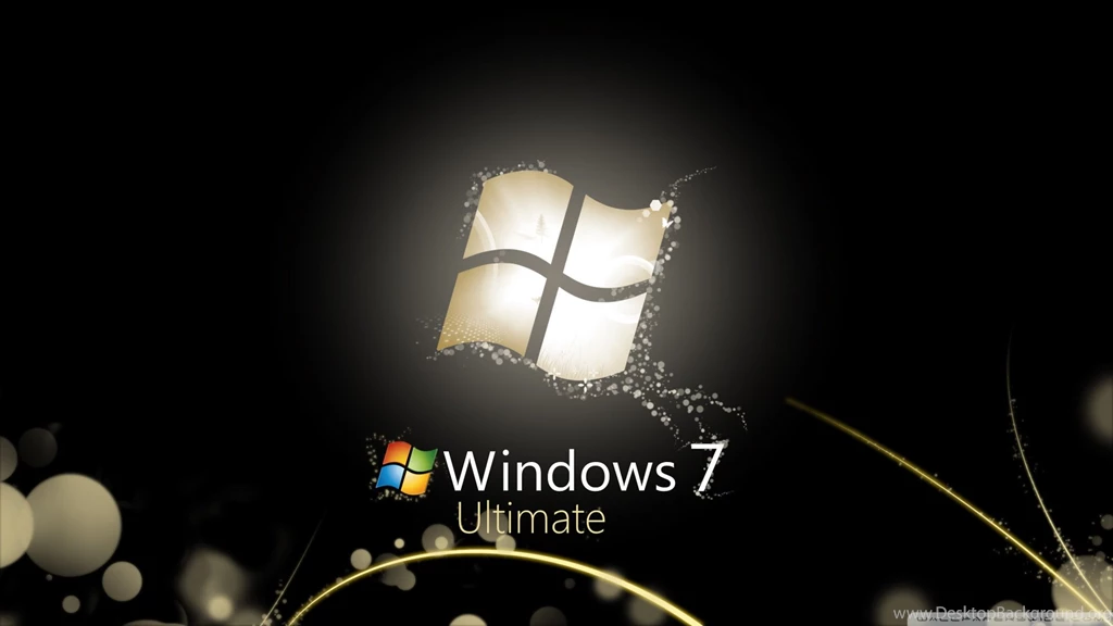 Windows 7 Ultimate Bright Black HD Desktop Wallpapers : Widescreen ...