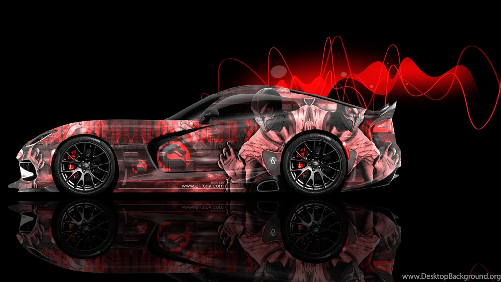 Dodge Viper Mortal Kombat Reptile Aerography Car 2014 « El Tony