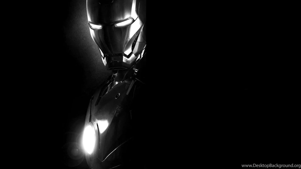 Black And White Iron Man