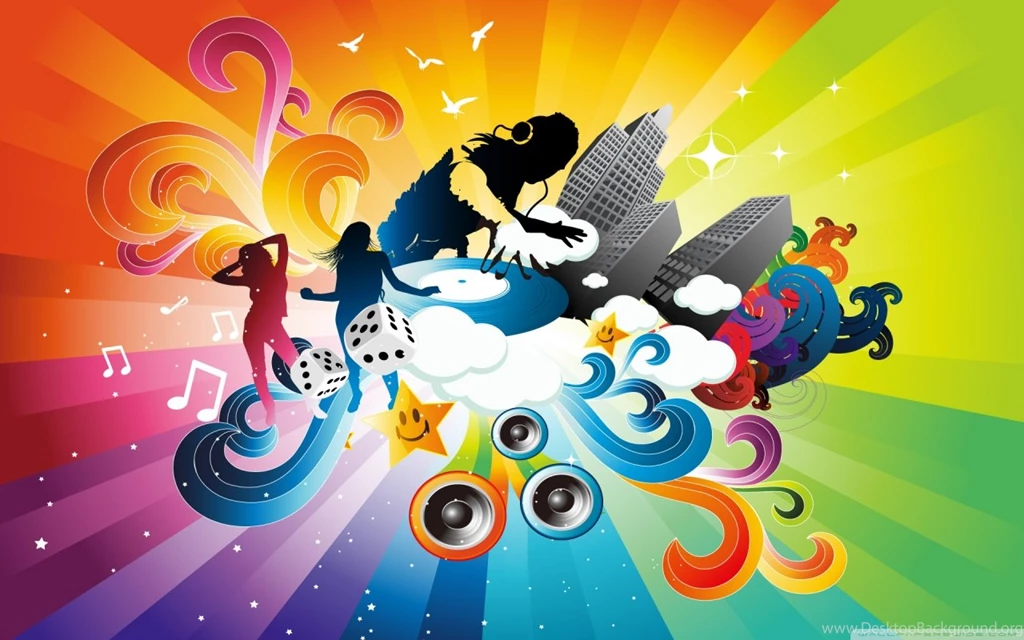 DJ Mixing Cartoon HD Desktop Wallpapers : High Definition ...