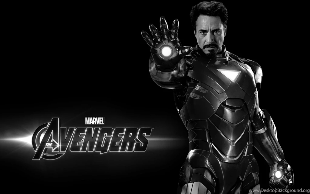 Movies The Avengers Black And White Iron Man In The Avengers ...