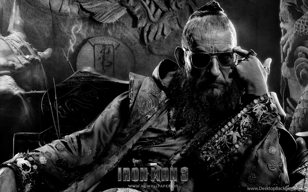 Movies Black And White The Mandarin In Iron Man 3 Wallpaper. Black ...