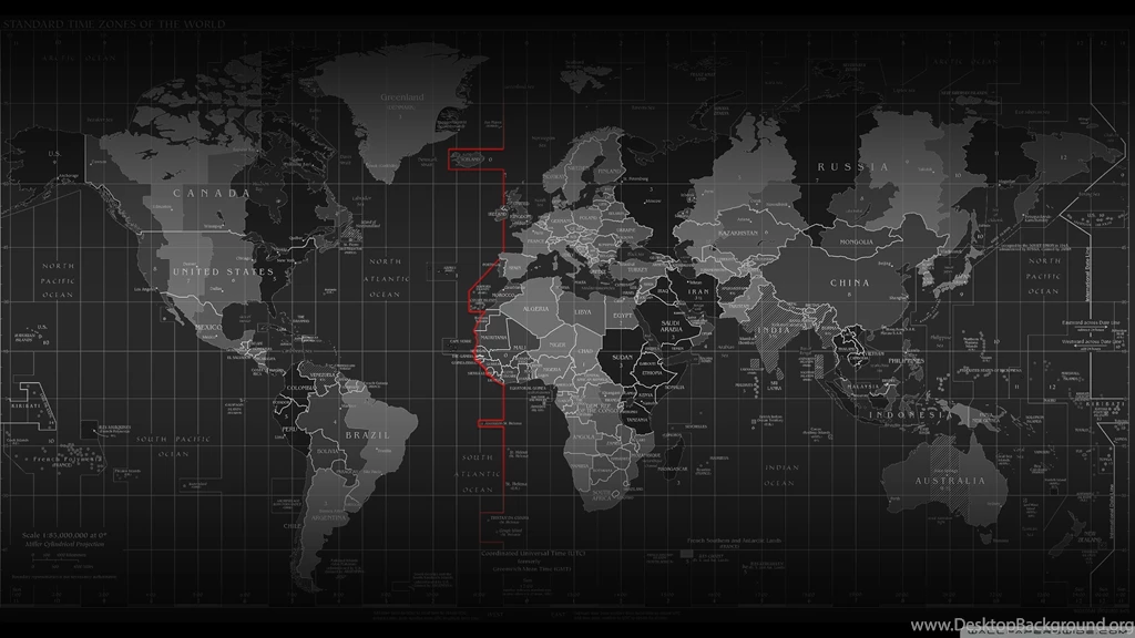 Time_zone_map wallpaper 2560×1440