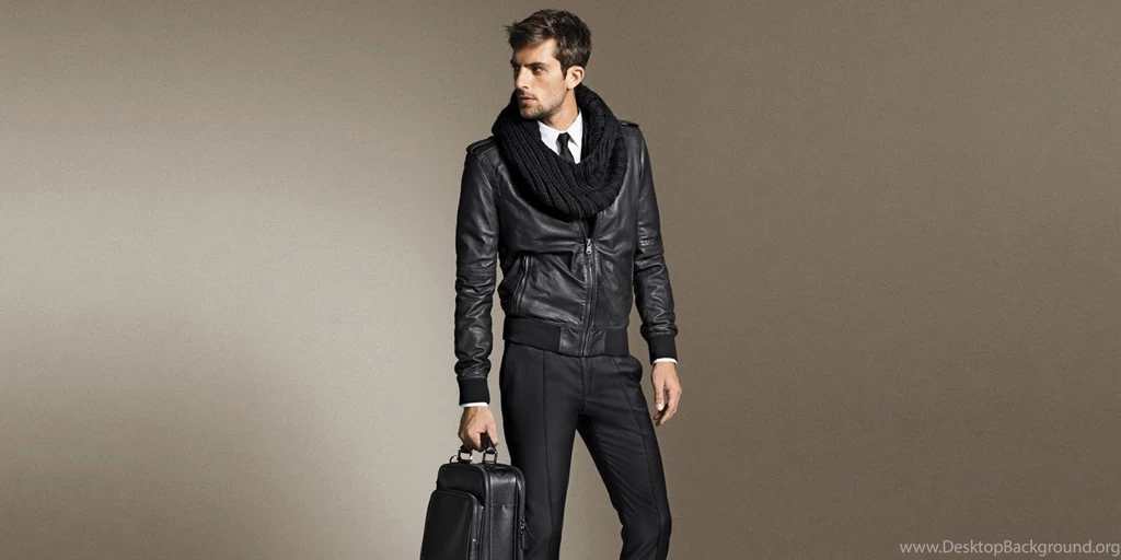 Models Fashion Men Leather Jacket Simple Backgrounds Male