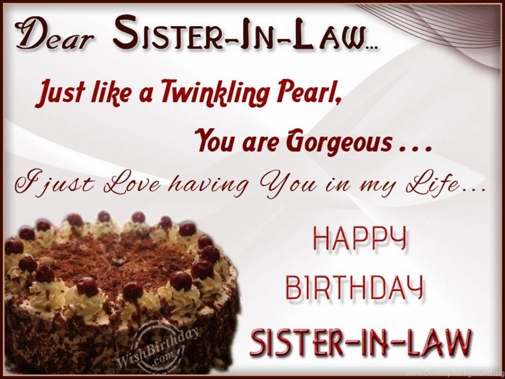 Download Funny Happy Birthday Sister In Law Desktop Background