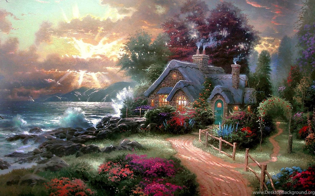 Awesome Cottage Near The Beach Wallpapers Fanta