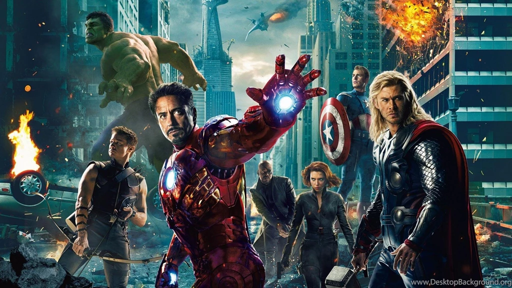 Hulk Iron Man Captain America Avengers Hawkeye Black Widow Nick ...