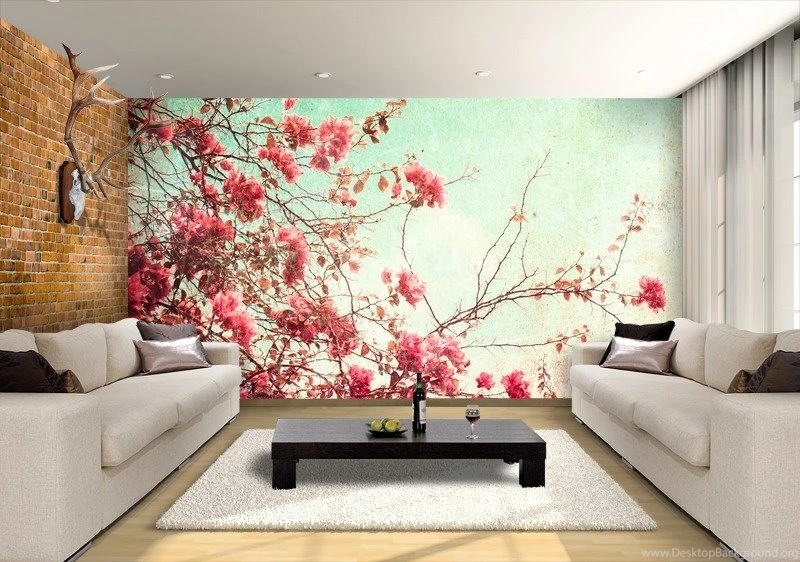 Spring Flowers Custom Wallpapers Mural Print By Jw & Shutterstock