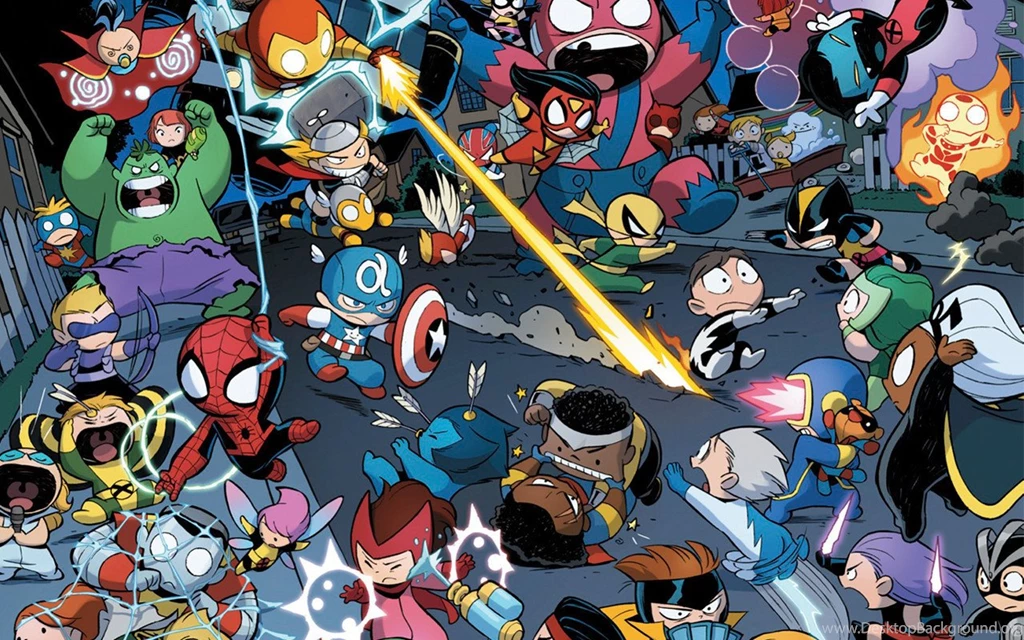 REQUEST] A Higher Res Version Of This Chibi Marvel Wallpapers ...