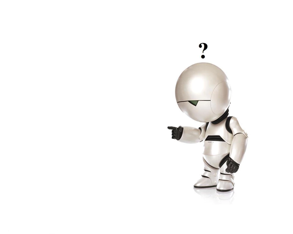 Funny White Robot Wallpapers 3D
