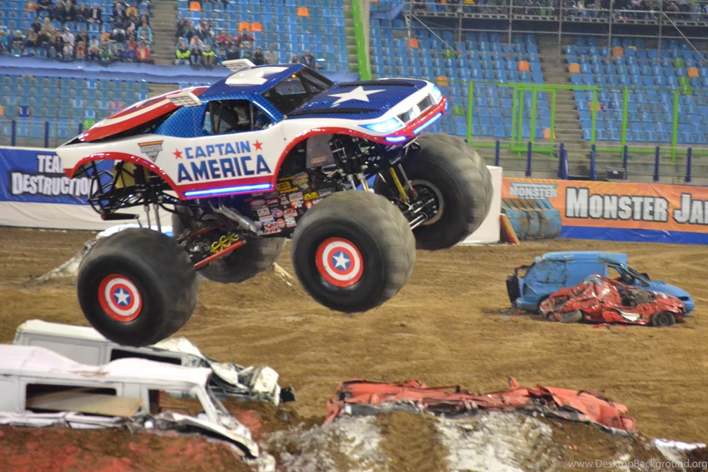 Wallpapers Monster Jam Captain America 1846988.8 3840x2560 ...