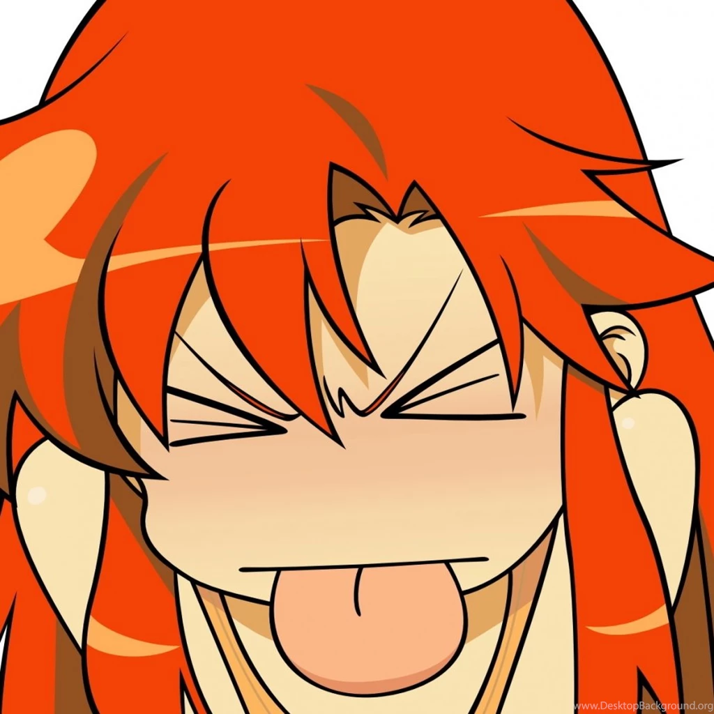 Wallpaper: Background, Tongue, Girl, Indignation, Yoko Kirameki ...
