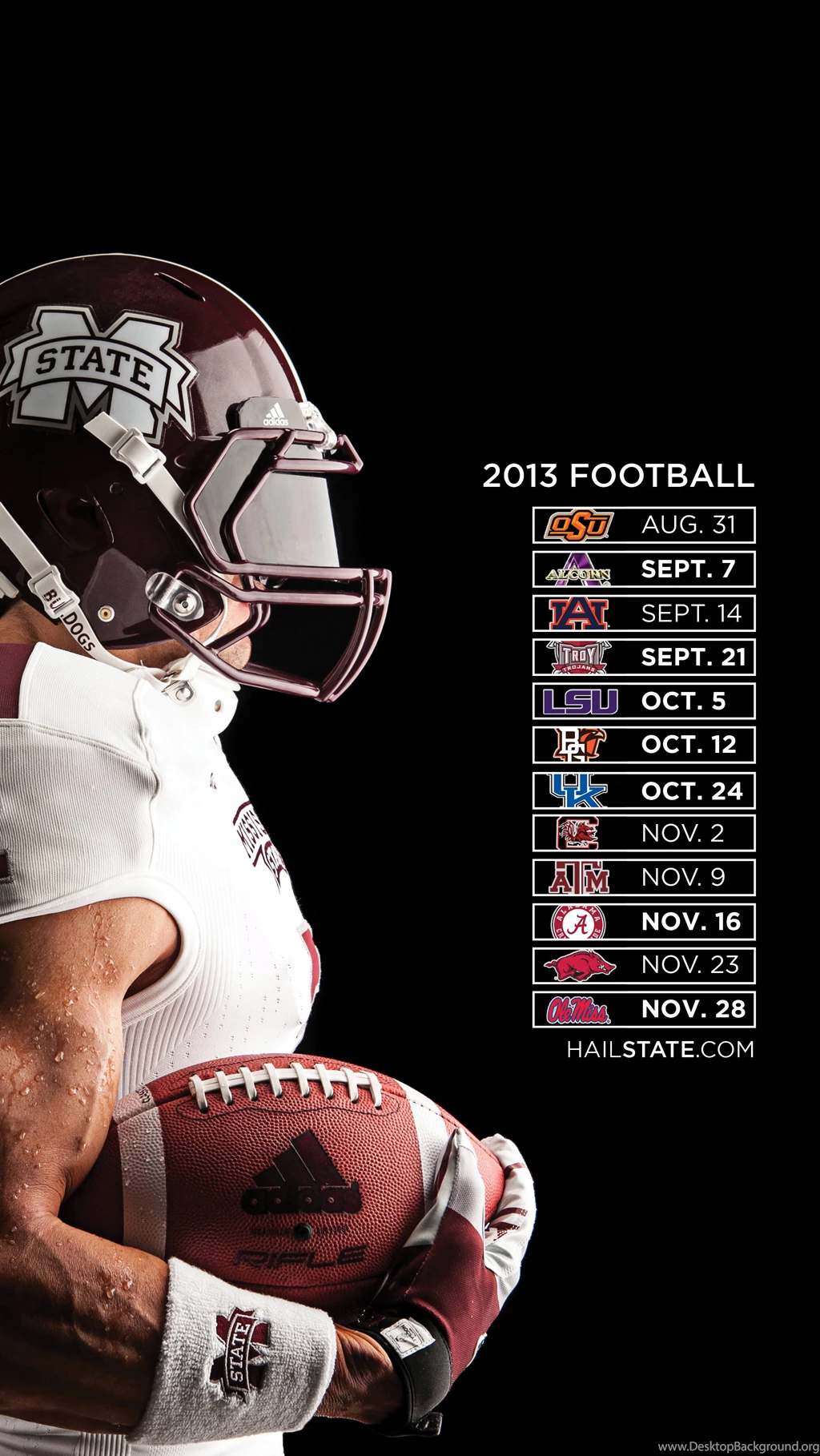 2013 Football Wallpapers Released   Mississippi State University ...
