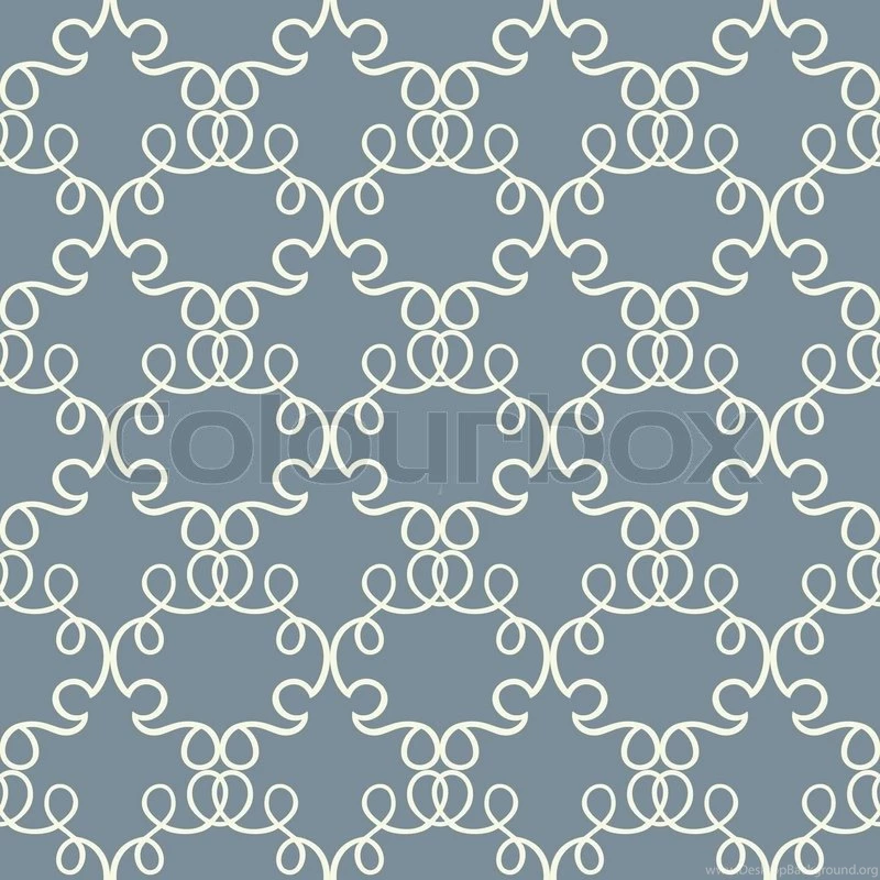Abstract Damask Background, Blue And White Fashion Seamless ...