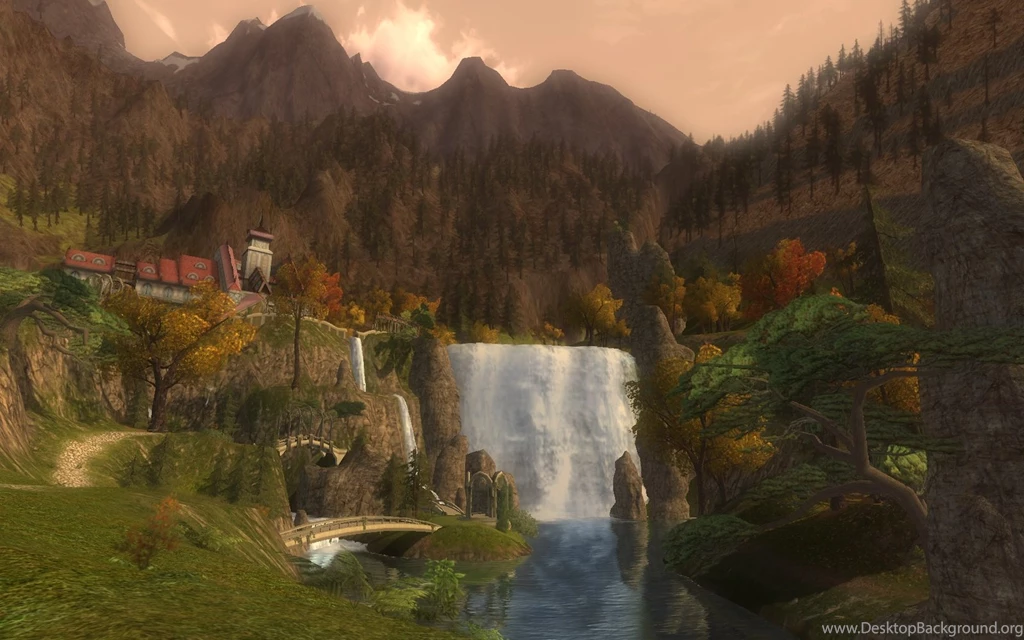 LOTRO Rivendell Waterfall By Ryuketsu On DeviantArt