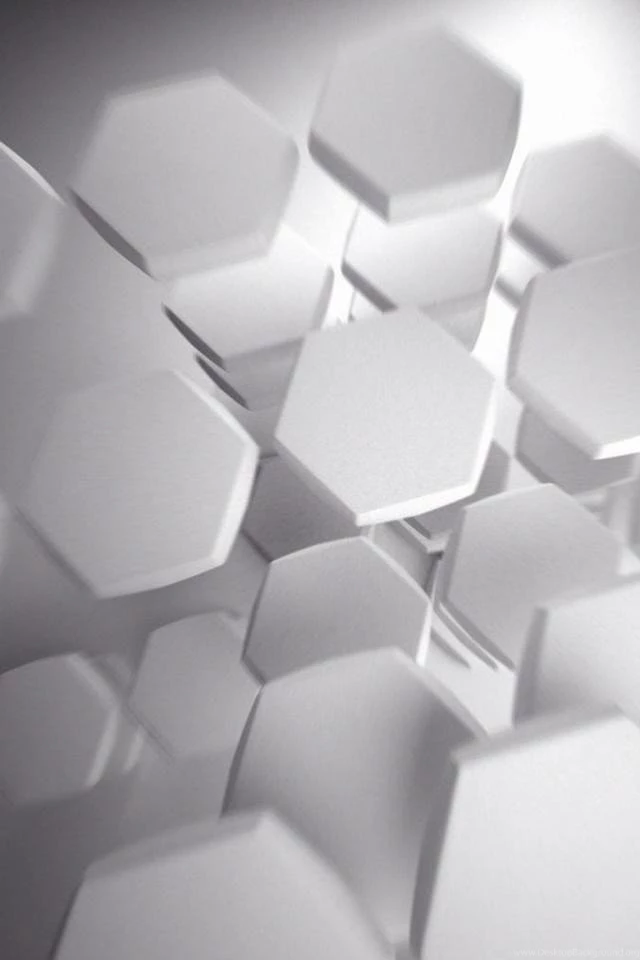 White Hexagon Designs Iphone 4s Wallpapers Free 640x960 Hd Mobile ...