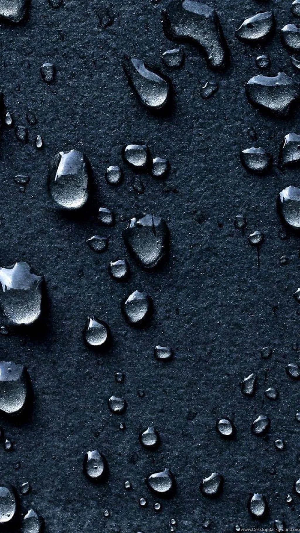 Water Drops Wallpapers Black