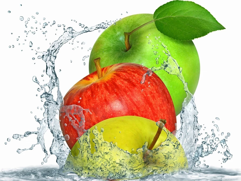 fruits apple water image wallpapers desktop background