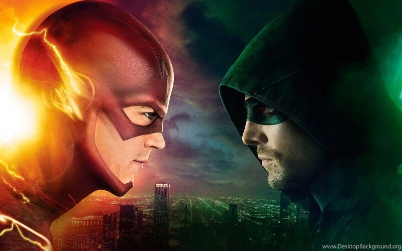 Flash Vs Arrow TV Series Cover Wallpapers Free Desktop Backgrounds ...