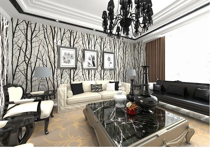 Aliexpress.com : Buy White And Black 3d Wallpapers Roll Modern PVC ...
