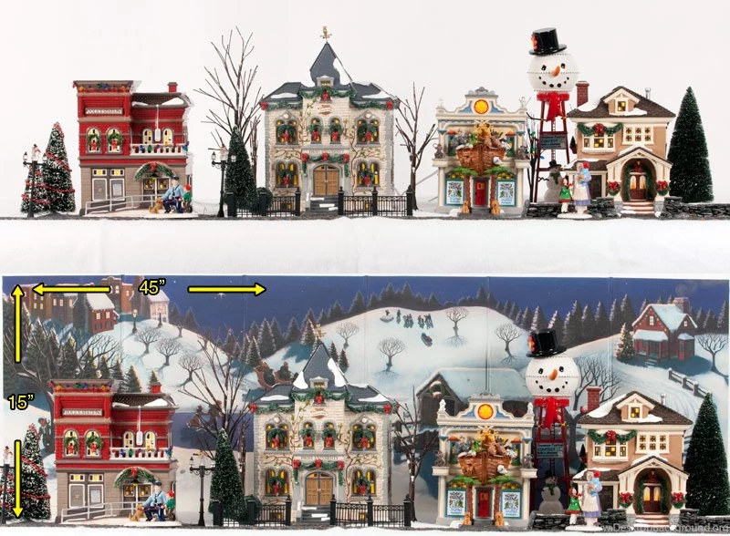 My Village Backgrounds Bring Your Christmas Village, Halloween ...