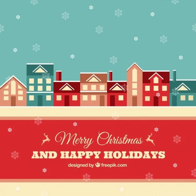 Christmas Village Vectors, Photos And PSD Files