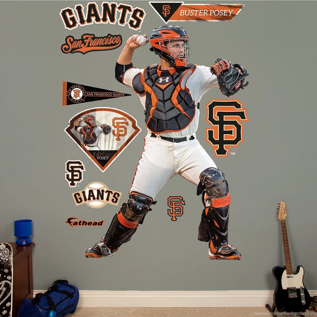 Amazon.com : Fathead MLB San Francisco Giants Buster Posey Wall ...