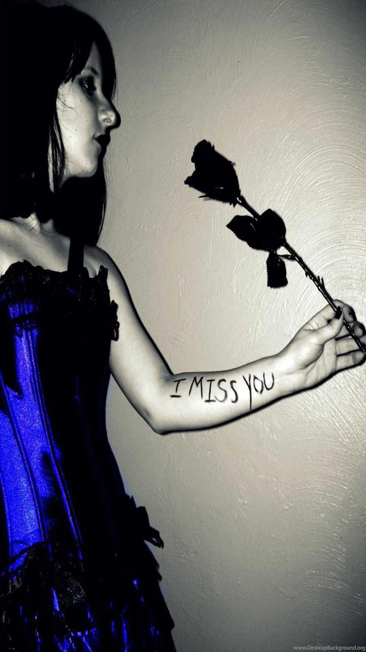 I Miss You With Water Dots Backgrounds Iphone Wallpapers