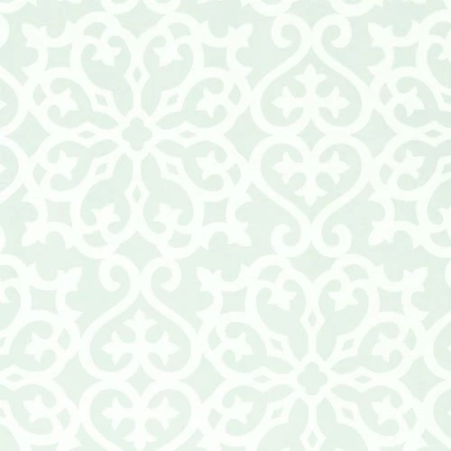 Derbyshire Damask Wallpapers In Aqua And Artwork In Decor ...