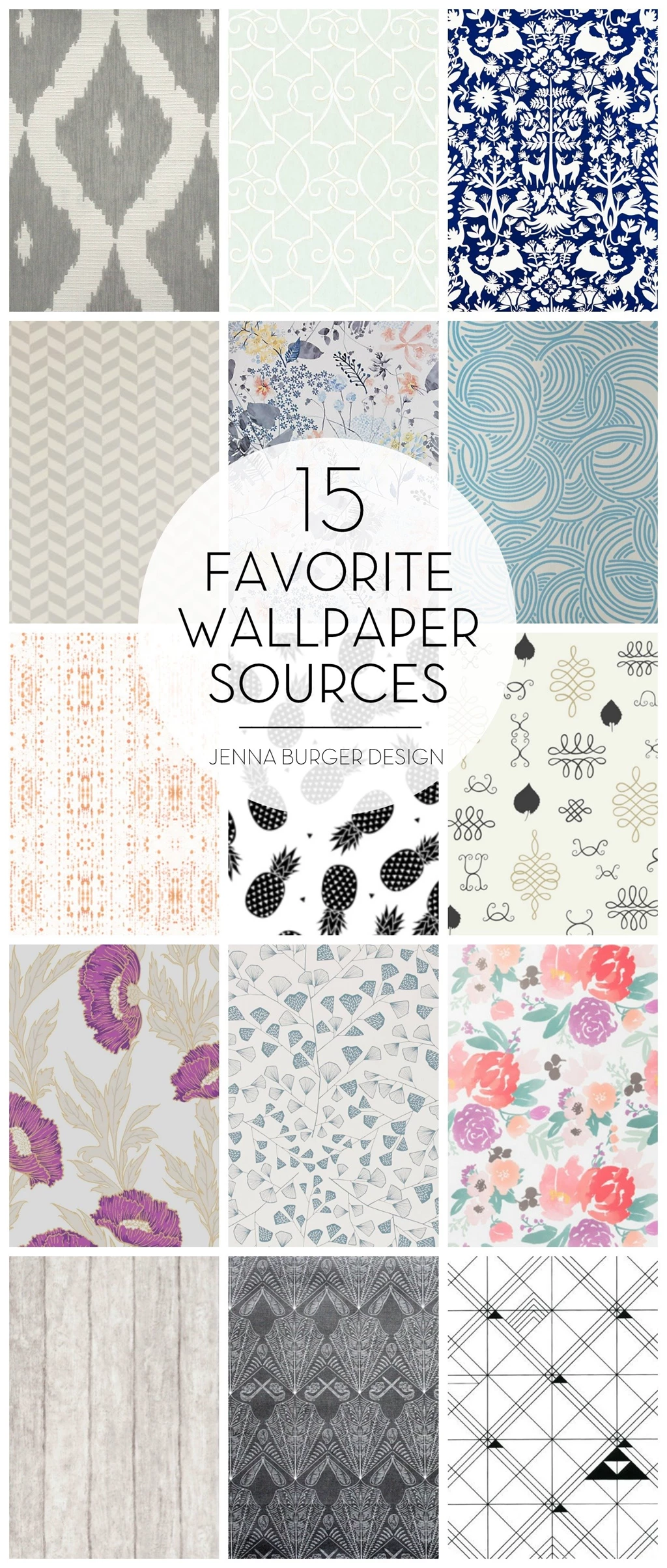 In Trend Wallpapers Inspiration + Sources   Jenna Burger