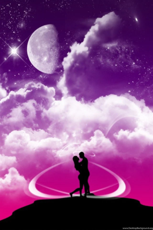 Amazing Pink Love And Kiss Iphone Hd Wallpapers High Resolution Image