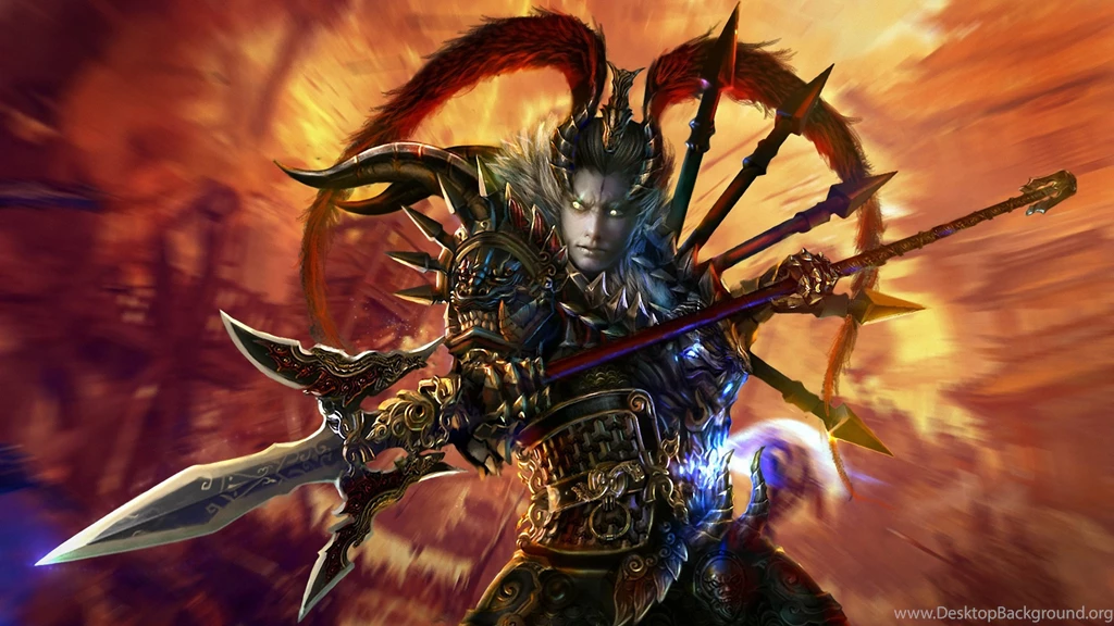 Download Wallpapers 3840x2160 Lu Bu, Dynasty, Warriors 8, Warrior ...