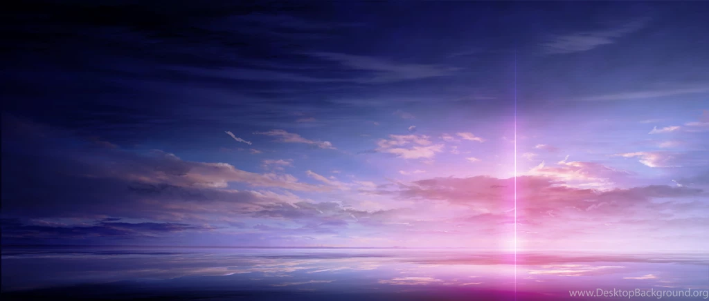 Anime Scan Landscape Sky Cloud Beautiful Light Color Wallpapers ...