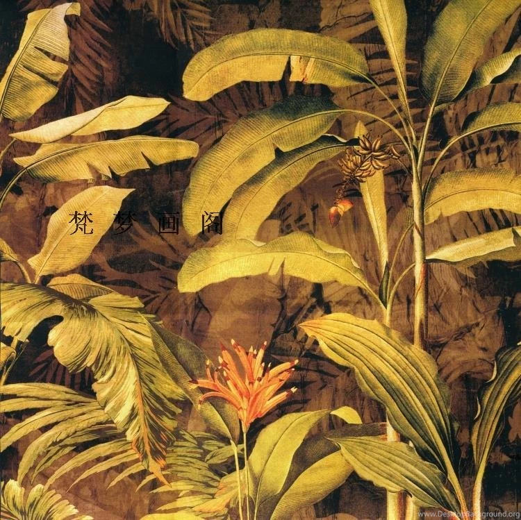 Popular Banana Leaves Wallpaper Buy Cheap Banana Leaves Wallpapers ...